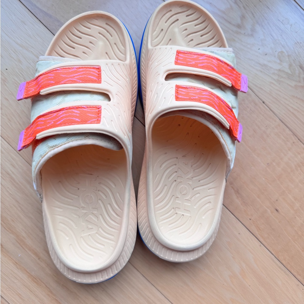 Hoka Sandals - Orange and Blue